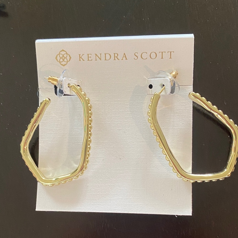 Kendra Scott gold hoops